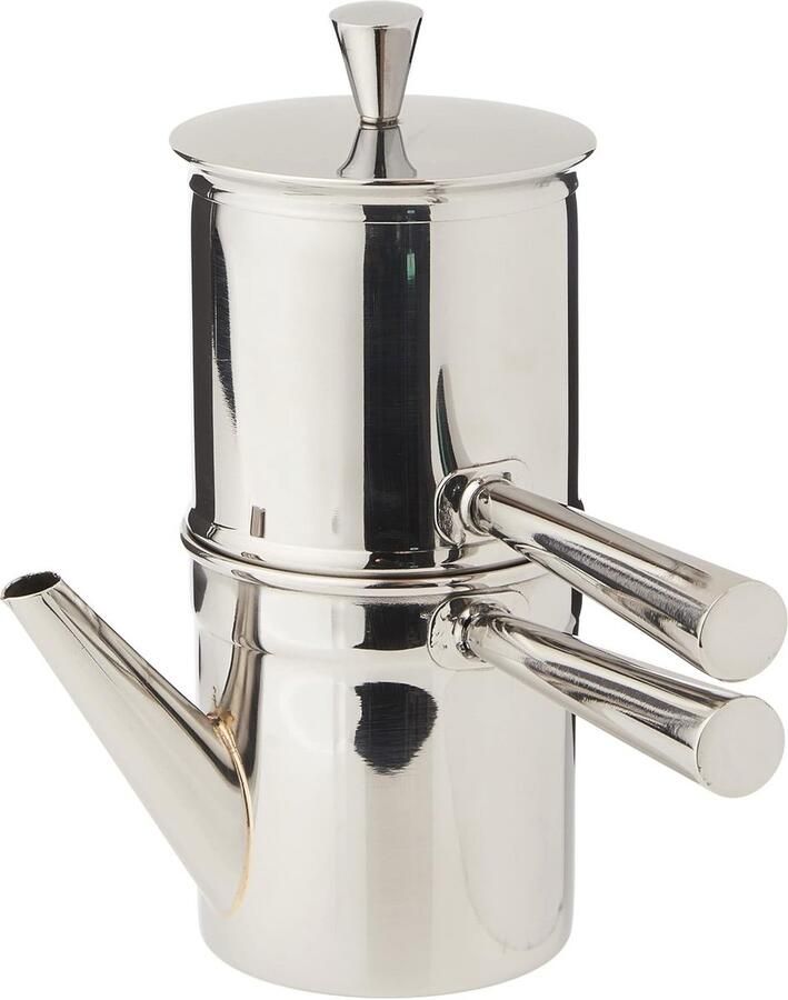 Espressomachine voor 1-2 kopjes van roestvrij staal 18 10