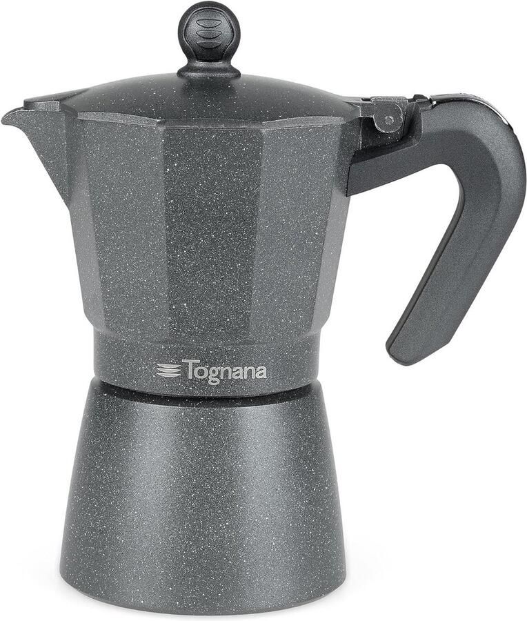 Espressomachine voor 6 kopjes met aluminium behuizing