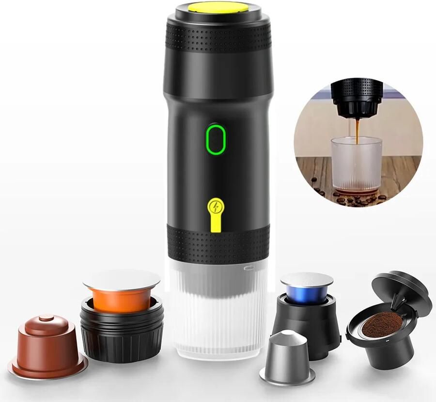 Espressomachines draagbare espressomachines draagbare espressomachines 12V espressomachines koffiezetapparaten voor op reis handzame espressomachines voor in de auto espressomachines met verwarming