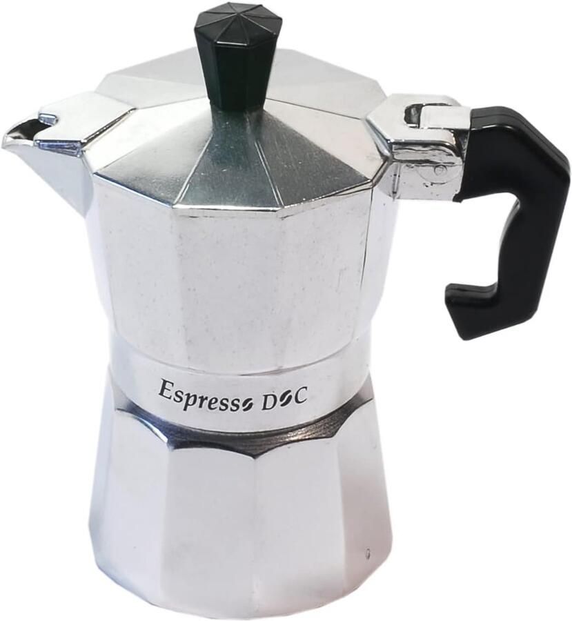 Espressomaker Aluminium Koffiezetapparaat Mokkapot Snel Koffie Zetten Voor 1 Kopje 237 ml Capaciteit