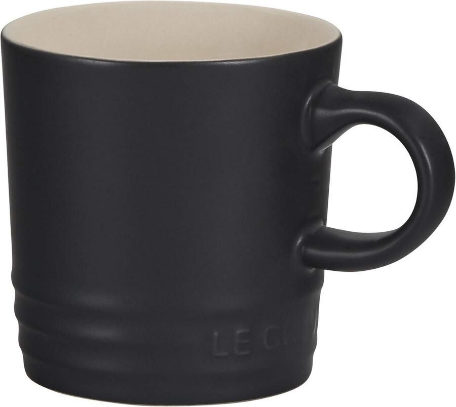 Espressomok Aardewerk Koffiemok Kopje Warme Dranken Oven Magnetron Vaatwasserbestendig 100 ml Mat Zwart