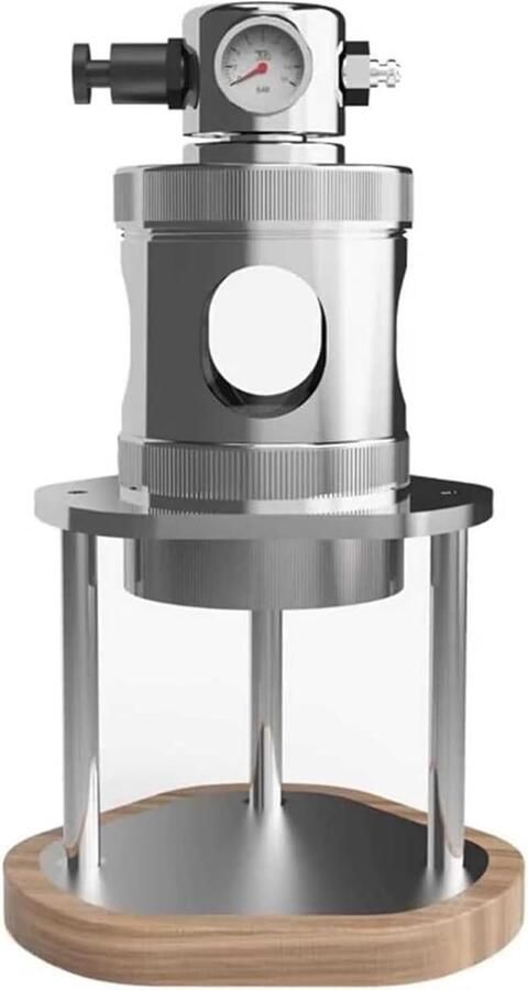 Handmatige Espressomachine Luchtdrukkoffiemachine Espresso Zetten 16 Bar Manometer 80ml Zilverkleurig - Foto 2