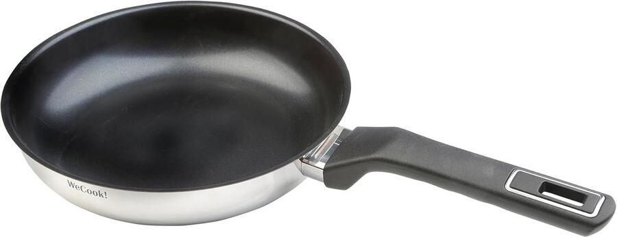 Koekenpan 28 cm met inductie en antiaanbaklaag Roestvrij staal PFOA-vrij vaatwasmachinebestendig