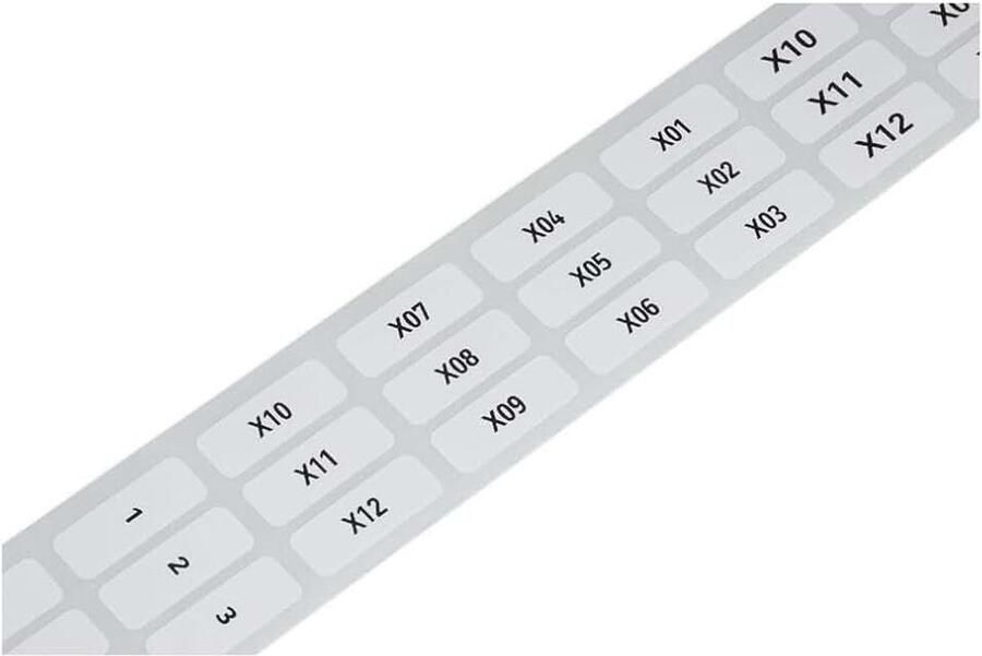 Etiket ws 210-808 9 5 x 25 mm 1500 stck R. met reliëf
