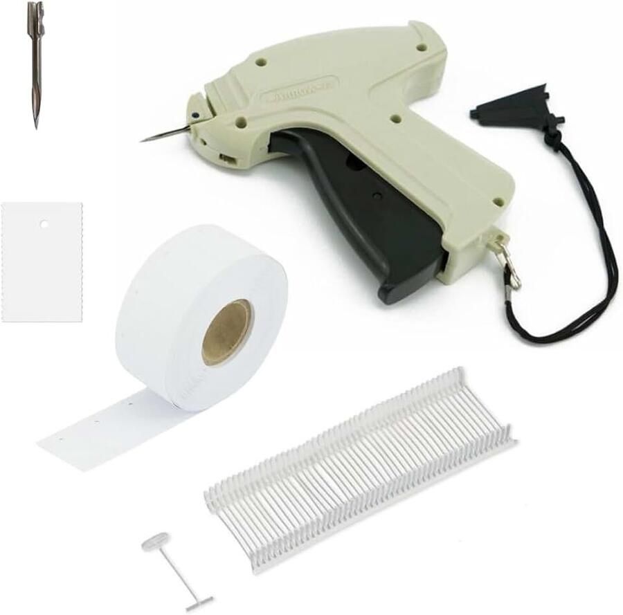 Etiketteerpistool Arrow 9S Standard in set met 1 reservenaalden & 1.000 hechtdraden standaard 40 mm & 1.000 kartonnen etiketten 30 x 45 mm I etiketteerapparaat voor bevestiging van