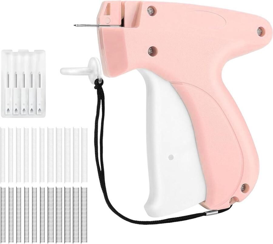Etiketteerpistool kleding etiketteerapparaat etiketteerpistool 1 etiketteerpistool met 5 reservenaalden + 2000 hechtdraden voor etiketten prijskaartjes