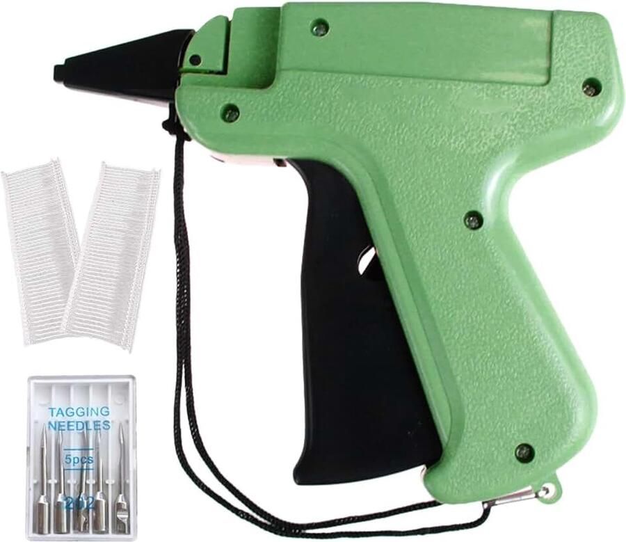 Etiketteerpistool voor prijskaarten en prijzen met 5 reservenaalden en 1000 draden per schep 25 mm etiketteerpistool voor prijskaartjes merk kleding sokken hoeden mode