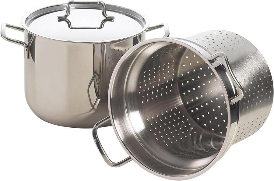 Excelsa pastaman roestvrij staal 6 00 liter inhoud zilver