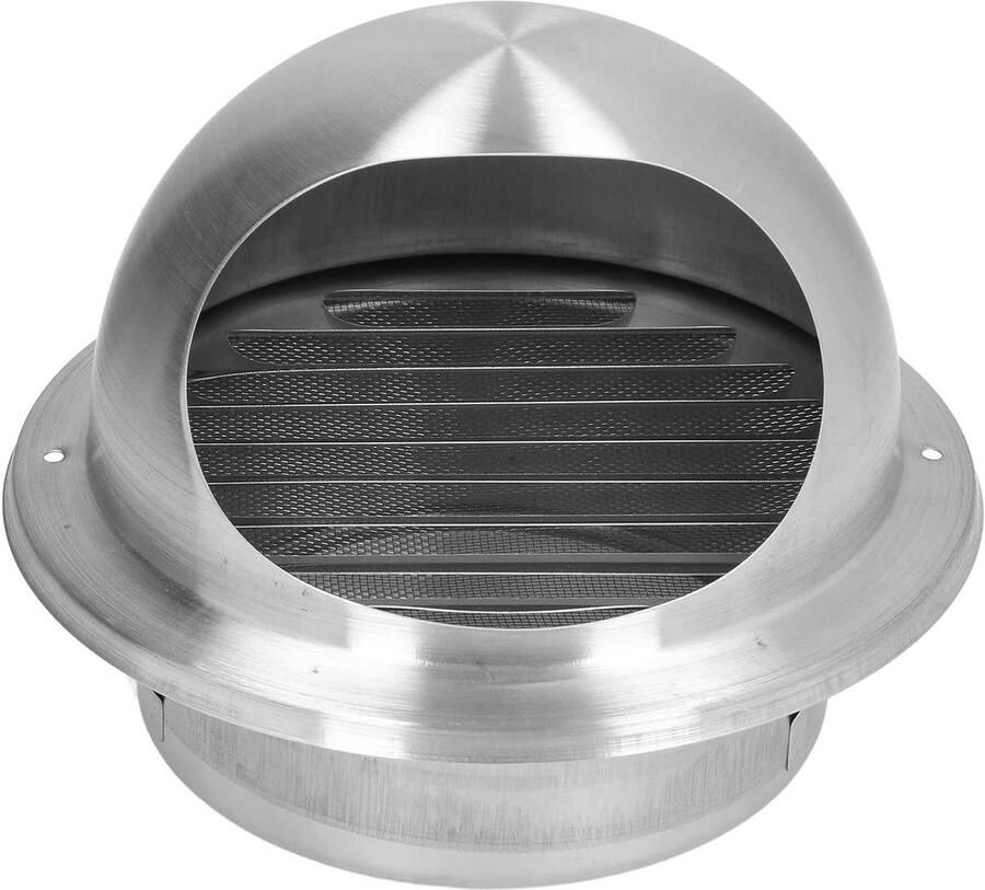 Externe Afzuigkap Ventilatie Roestvrijstaal Keuken Ventilatie Duurzaam Materiaal 160 mm Zilver