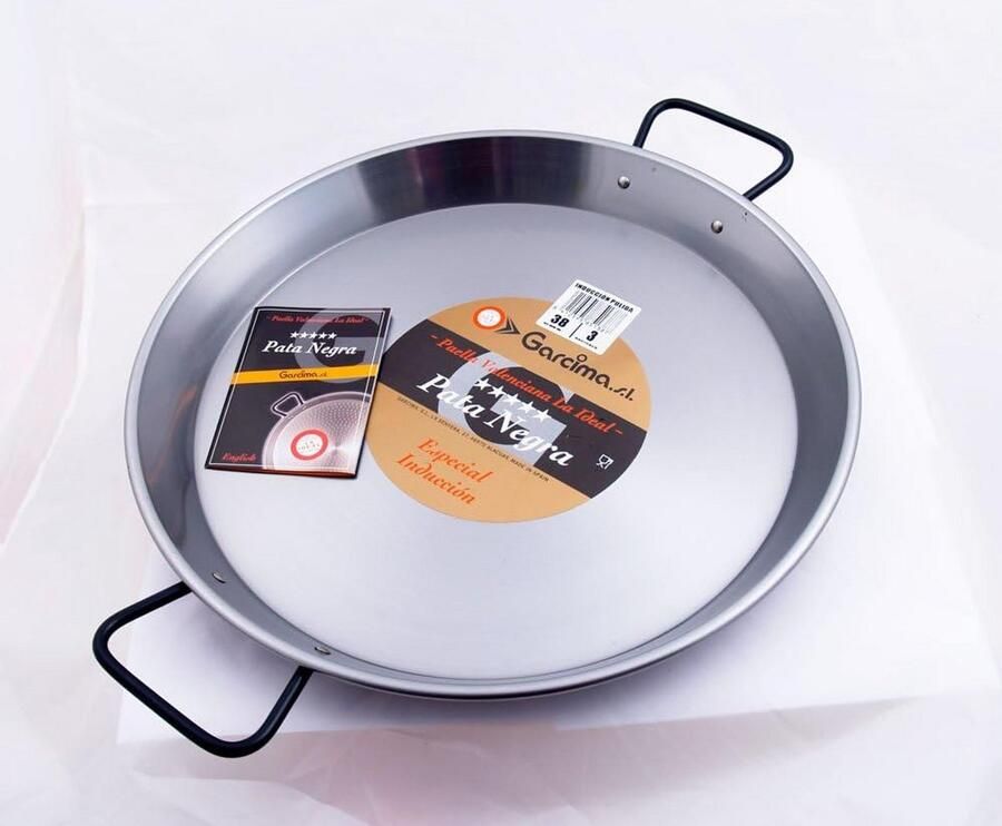 Extra dikke paella-pan 60 cm robuust en sterk voor professioneel gebruik