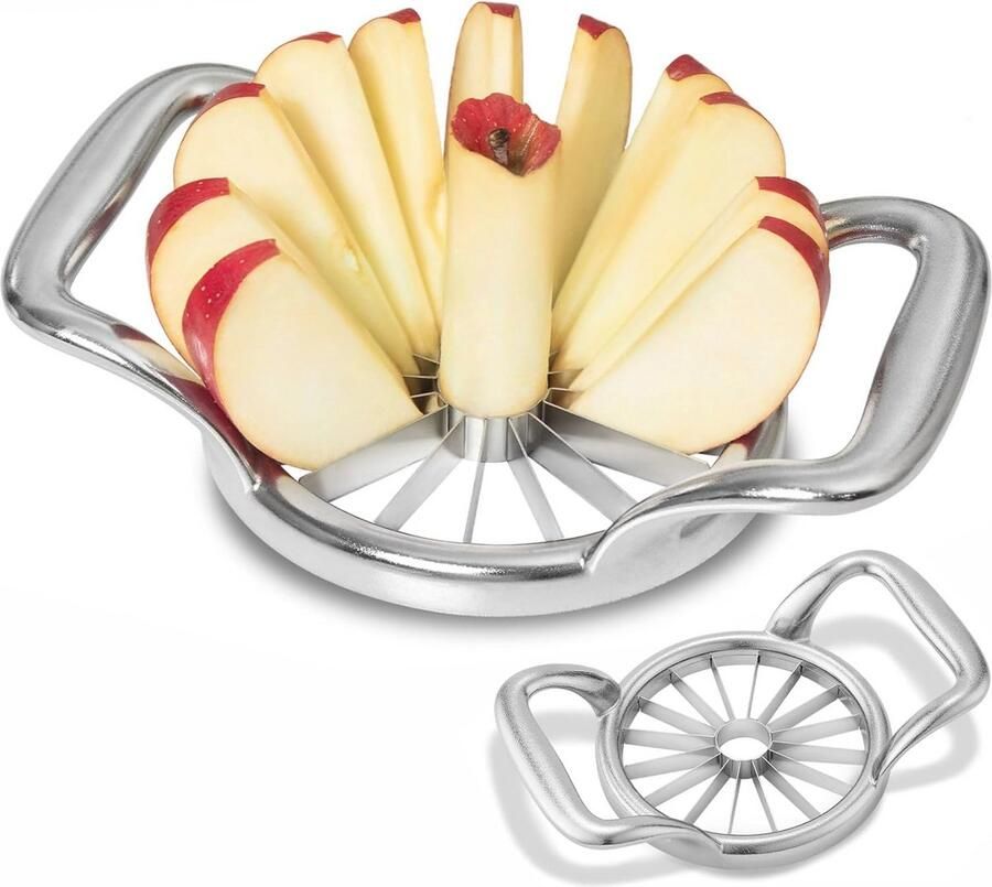 Extra grote appelsnijmachine met 16 plakjes ideaal voor het snijden en verdelen van fruit en groenten