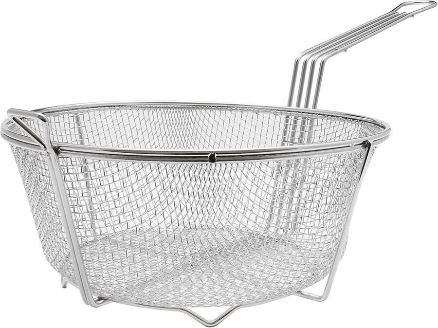 Extra grote frituurmand voor friteuse 14 inch roestvrij staal bakmand