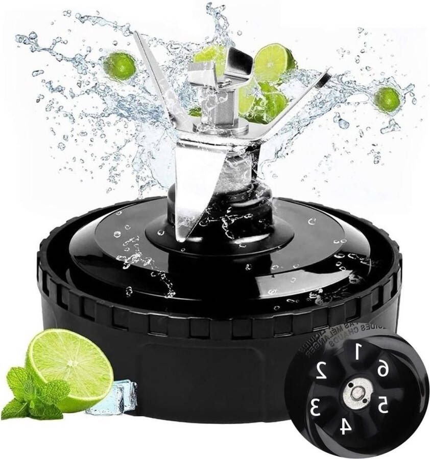 Extractor Blade Montage Vervangende Onderdelen Compatibel met Ninja Blender BL771 BL773co BL480 BL482 BL642 BL682 NN102 (6 Fins)