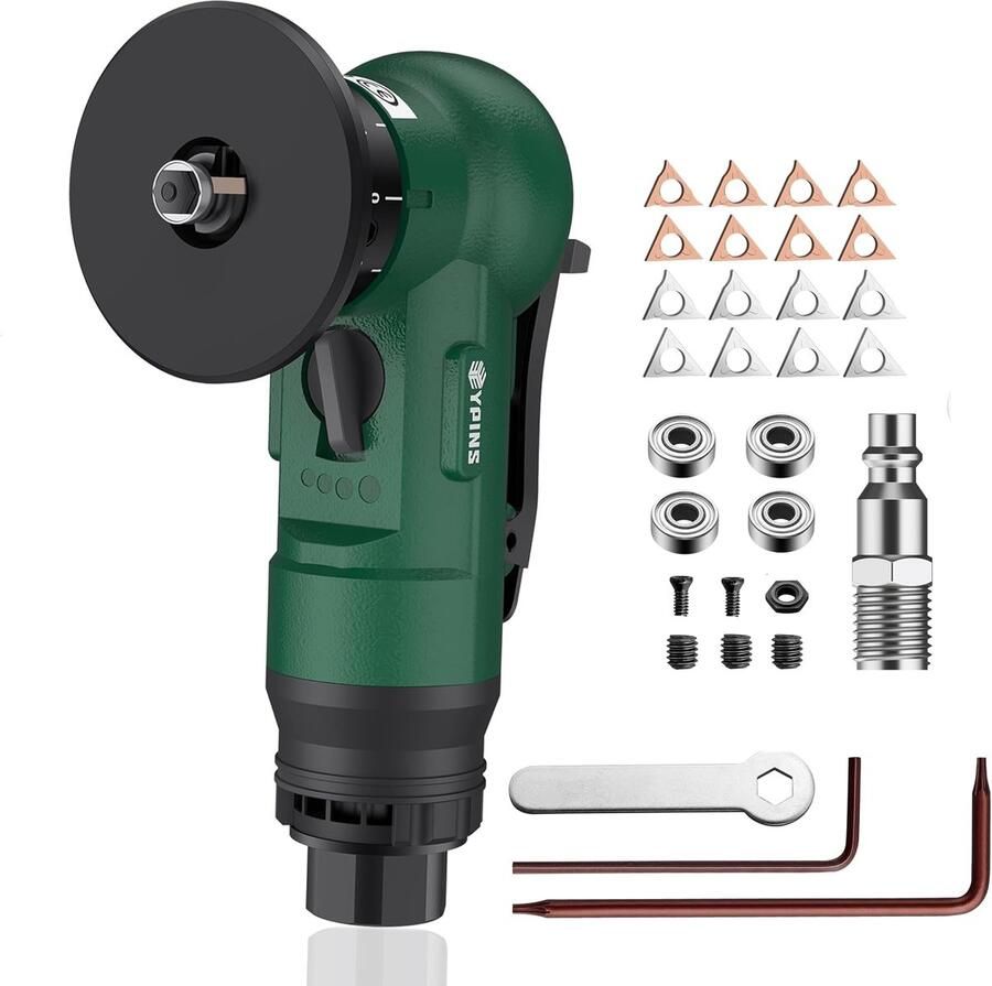 EYPINS Pneumatic bevel machine 45° arc angle 30 000rpm mini compressed air chamfer machine with C&R angle blades for ShopVlot