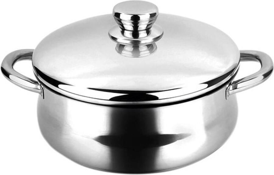 Fagor Silverinox Kookpan inductie 28 cm 6 7 liter roestvrij staal 18 10 deksel drielaags diffusorbodem geschikt voor alle soorten fornuizen glaskeramiek gas oven vaatwasser