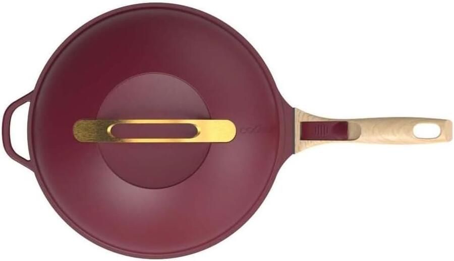 Fantastische 8-in-1 pan Alles-in-één kookpot Veelzijdig koken Inclusief mand en spatel 24 cm Rubis