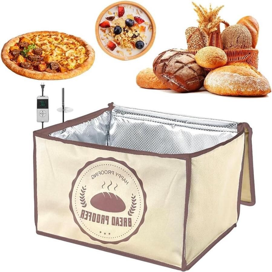 Fermentatiebox 30 liter Vouwbaar Met timer en verstelbare temperatuur Voor perfect brood ShopVlot