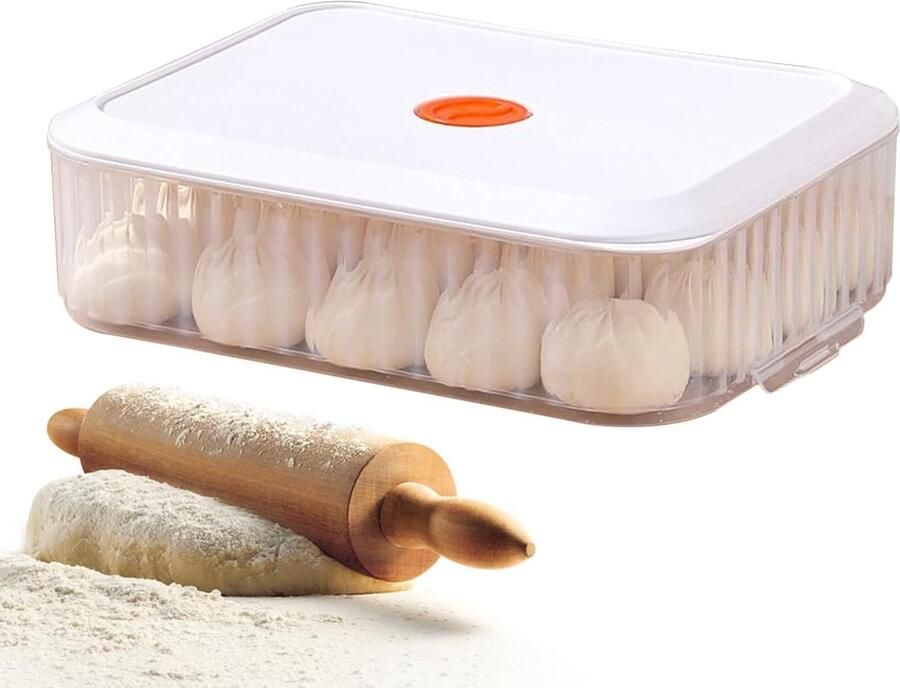 Fermentatiebox Brood Pizza Deeg Houder Gistingsresultaten Optimaliseren Vormvaste Technologie 33 x 24 x 10 cm Transparant