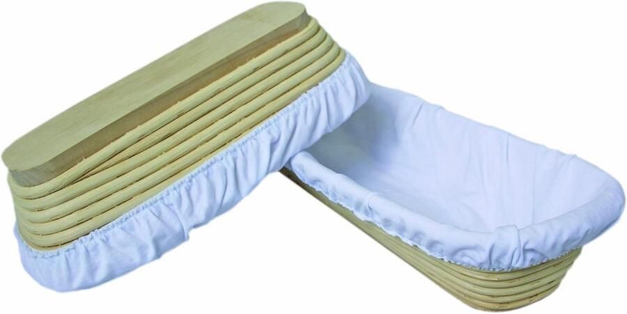 Fermentatiedoek Brood Banneton Doek Brood Bakken Professionele Kwaliteit 14 x 42 cm Wit