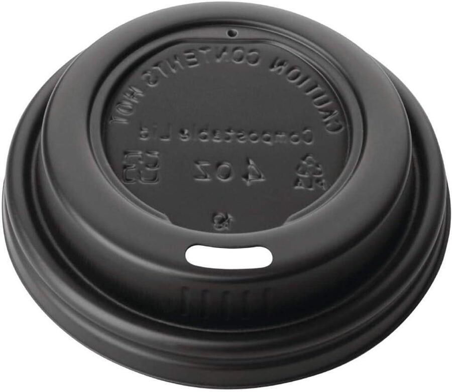 Fiesta Green DY982 Composteerbare Espresso Cup Deksels 113ml 4oz (Pack van 50)