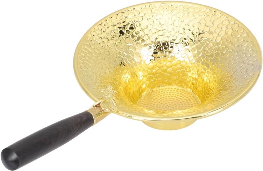 Fijnmazige Theezeef met Handvat Ergonomisch Ontwerp voor Gemakkelijk Gebruik Decoratieve Thee Infuser voor Oolong Groene Kruidenthee voor Thuis