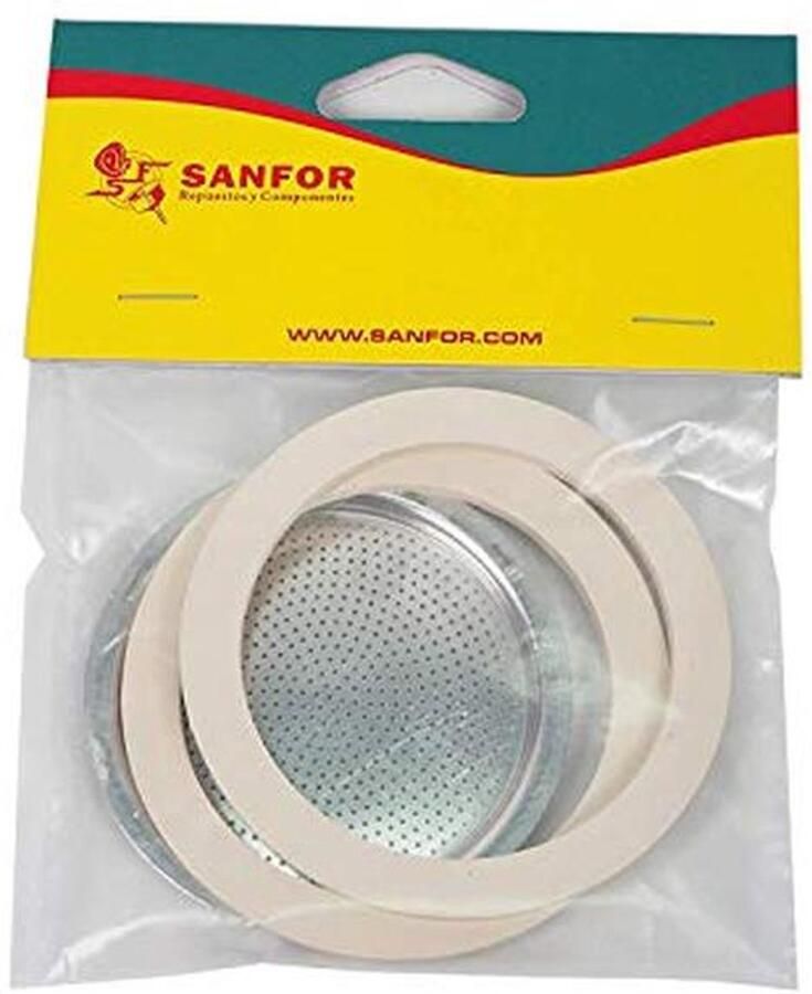 Filter en rubber afdichtingen voor koffiezetapparaat 6 kopjes