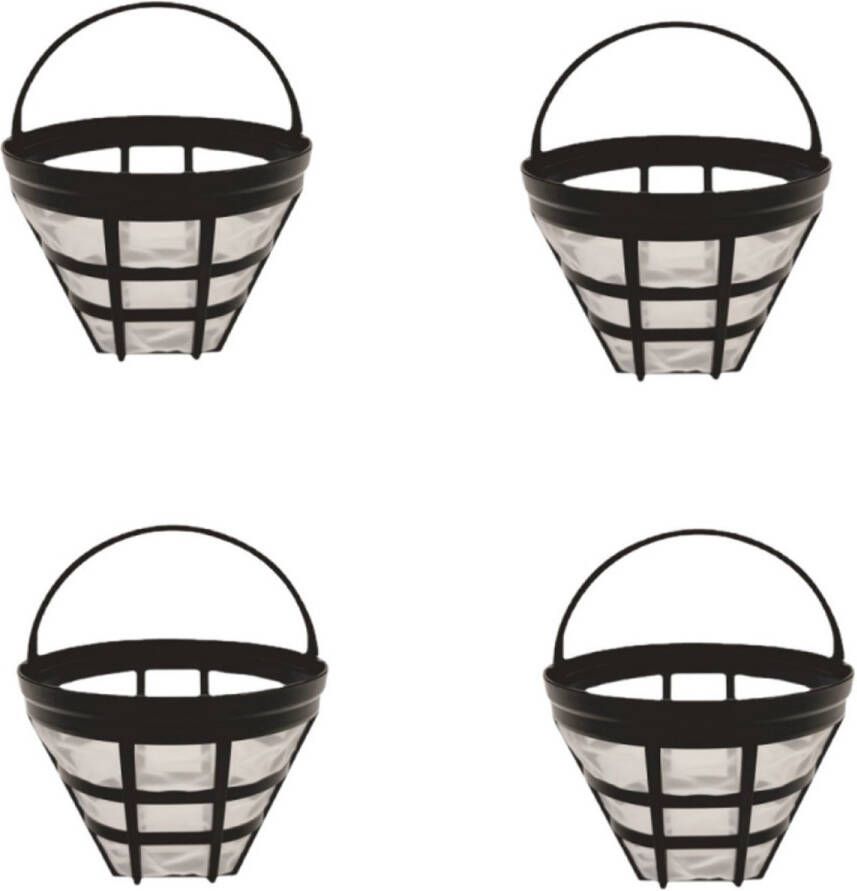 Filter met handvat korffilter geschikt voor Philips koffiemachine HD7751 7753 7762 7761 7747 7757 en andere modellen (4 stuks)