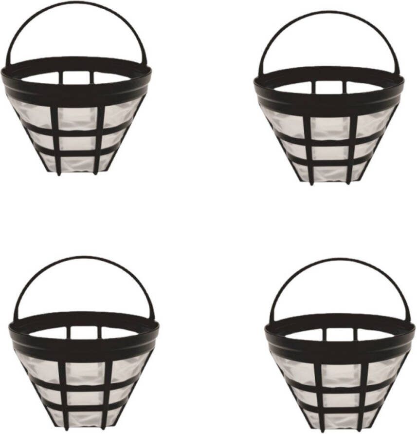 Filter met handvat korffilter geschikt voor Philips koffiemachine HD7751 7753 7762 7761 7747 7757 en andere modellen (4 stuks)