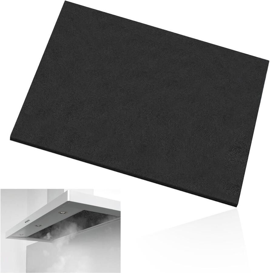 Filter voor afzuigkap 57x47 cm actief koolfilter vetfilter snijdbaar universele vervangingsfilter voor optimale luchtkwaliteit