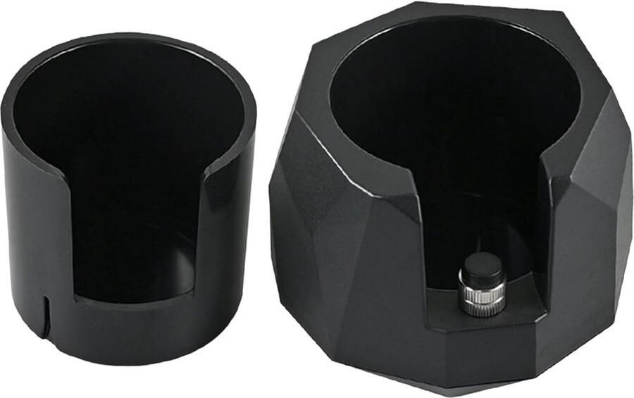 Filterhouder Koffie Doseerstation Tamper Espresso Bereiden Antislip In hoogte Verstelbaar ca. 11 x 81 cm Zwart