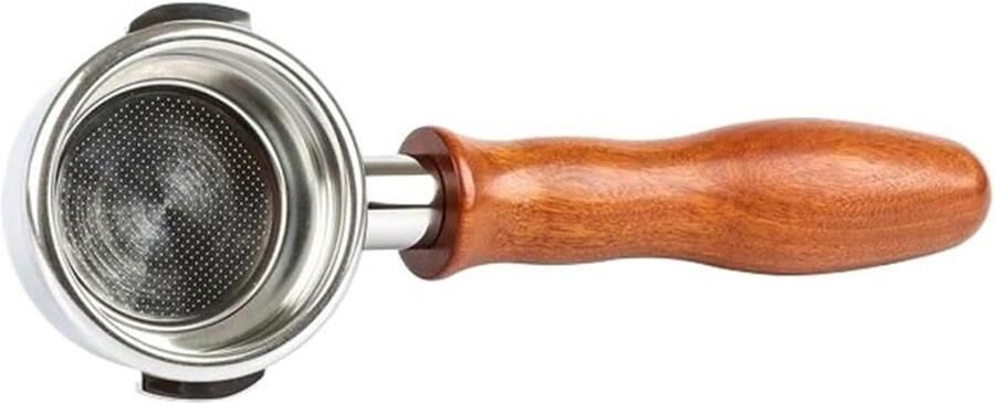 Filterhouder zonder bodem Espresso portafilter Koffiebereiding verbeteren Directe extractie observatie 58 mm Zwart
