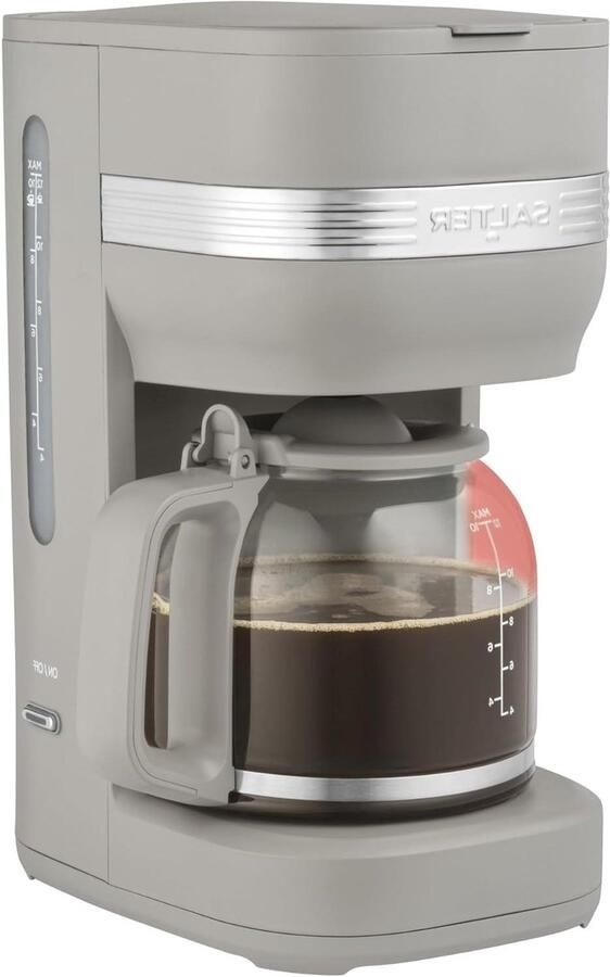 Filterkoffieapparaat Drip machine Dagelijks koffie zetten Warmhoudfunctie 15 Liter kan Taupe