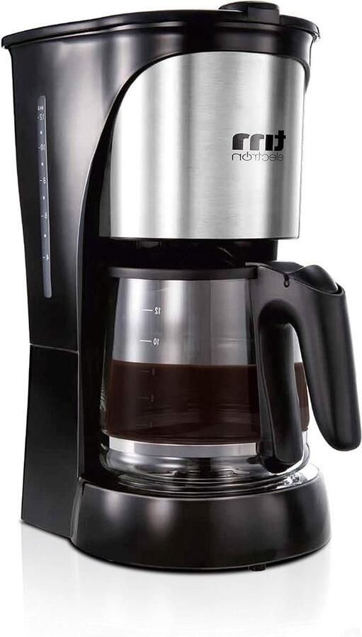 Filterkoffieapparaat Koffiezetapparaat Koffie Zetten Roestvrij Staal 15 Liter Zilver