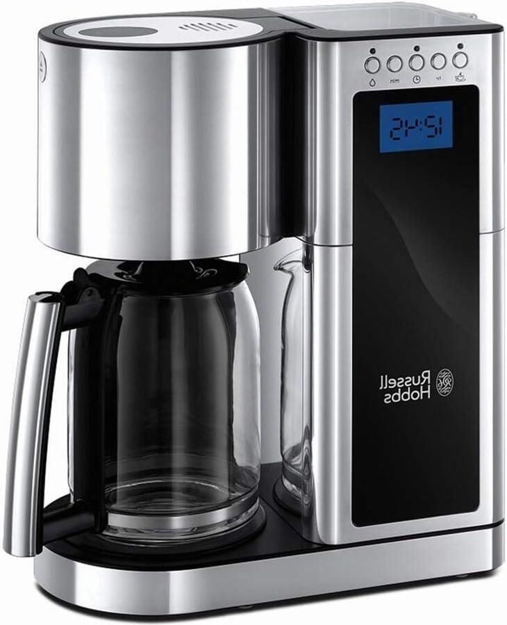 Filterkoffieapparaat Koffiezetter Koffiezetmachine Verse Koffie Zetten Programmeerbare Timer 1.25 Liter Roestvrij staal