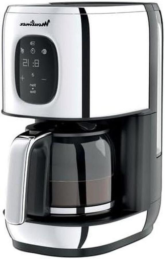 Filterkoffieapparaat Programmeerbaar Koffiezetter Luxe Ochtend Koffie Maken Grote Capaciteit 15 Kopjes Zwart Roestvrijstaal
