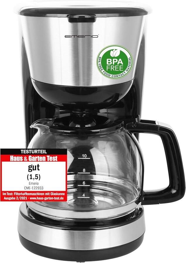 Filterkoffiezetapparaat Glazen Kan 1 25 Liter Automatische Uitschakeling Voor Koffieliefhebbers