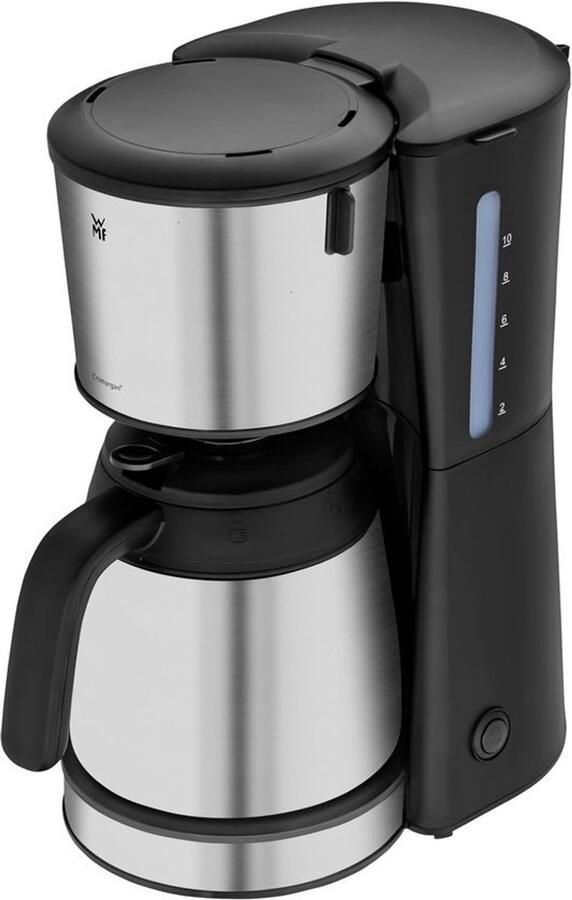 Filterkoffiezetapparaat Koffiezetter met thermoskan Verse koffie zetten Automatische uitschakeling 10 kopjes 1.25L Mat RVS