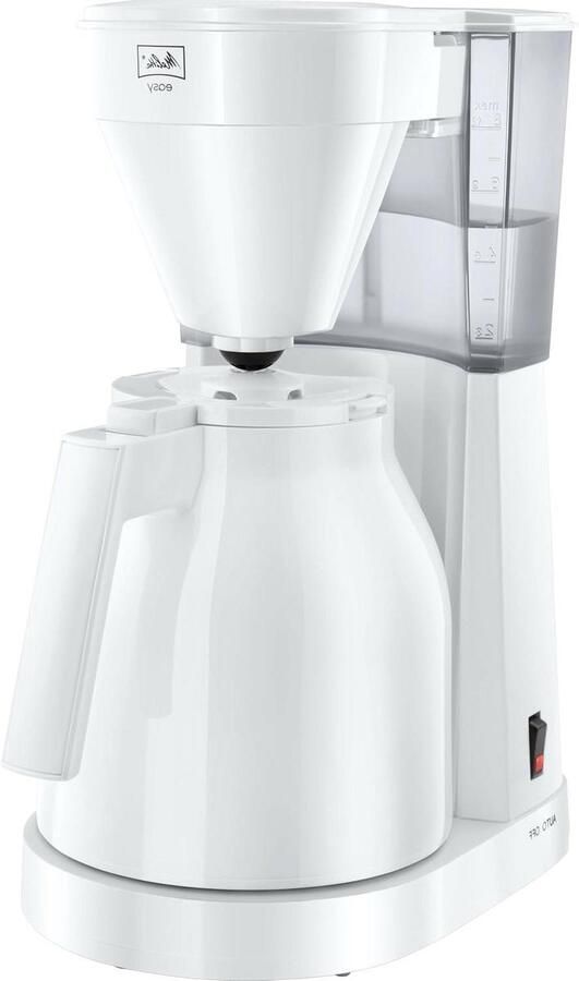 Filterkoffiezetapparaat Koffiezetter Thermoskan Verse Koffie Maken Zelfnivellerend 1 Liter Wit