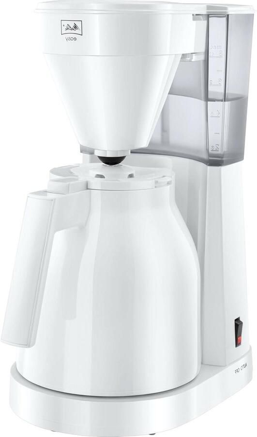 Filterkoffiezetapparaat Koffiezetter met kan Verse koffie zetten Handige thermoskan 1 Liter Wit