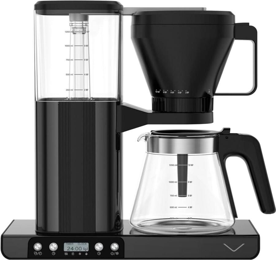 Filterkoffiezetapparaat met Glazen Kan 10 Koppen 1550W Warmhoudfunctie