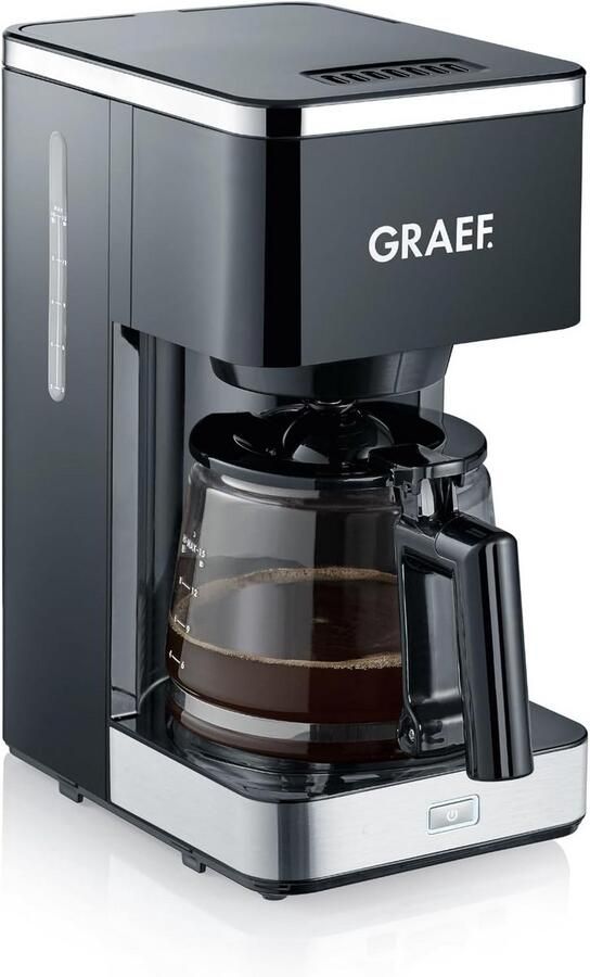 Filterkoffiezetapparaat met Glazen Kan Zwarte Koffiemachine voor Aroma