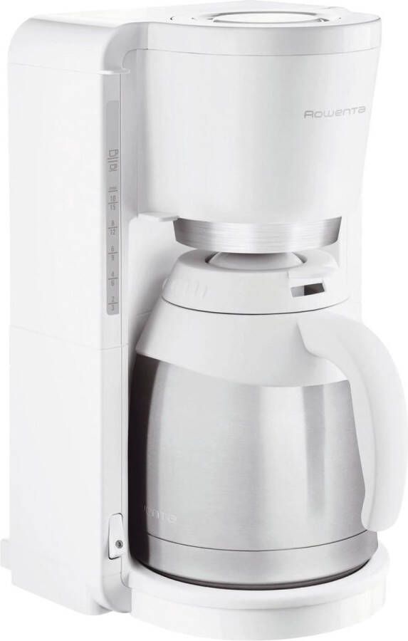 Filterkoffiezetapparaat met roestvrijstalen thermoskan 10-15 kopjes Automatische uitschakeling Wit