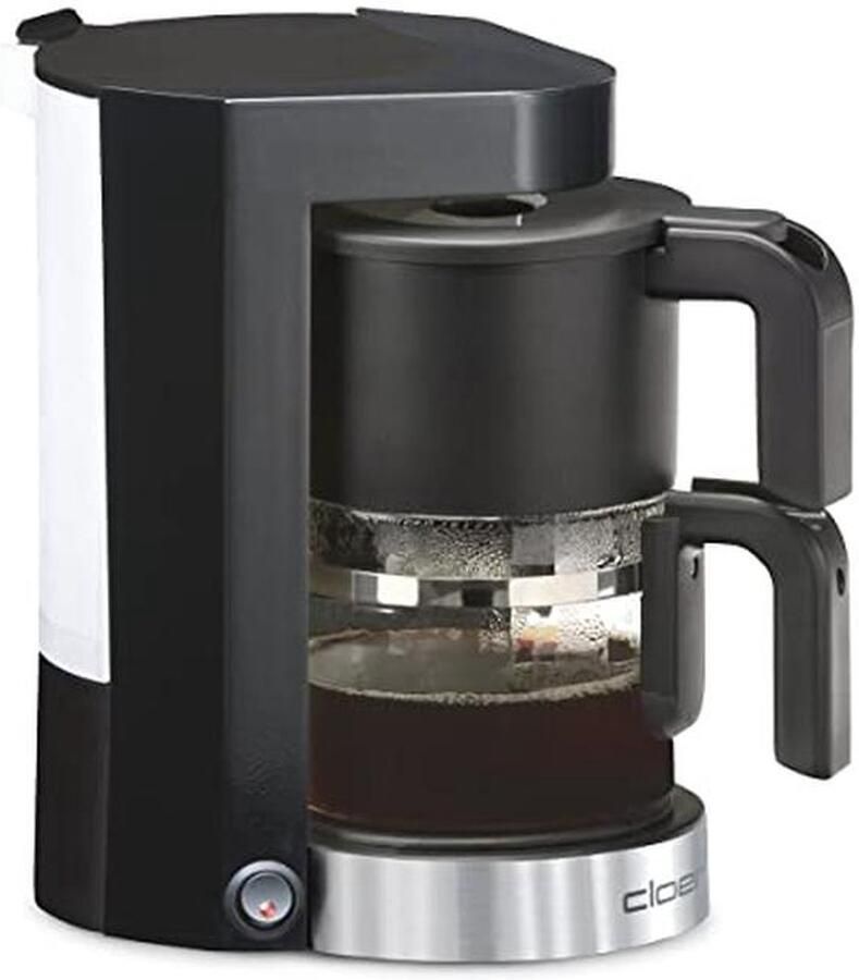 Filterkoffiezetapparaat met Warmhoudfunctie voor 5 Kopjes 800 W Drupstop Functie Filtermaat 1x2 Zwart