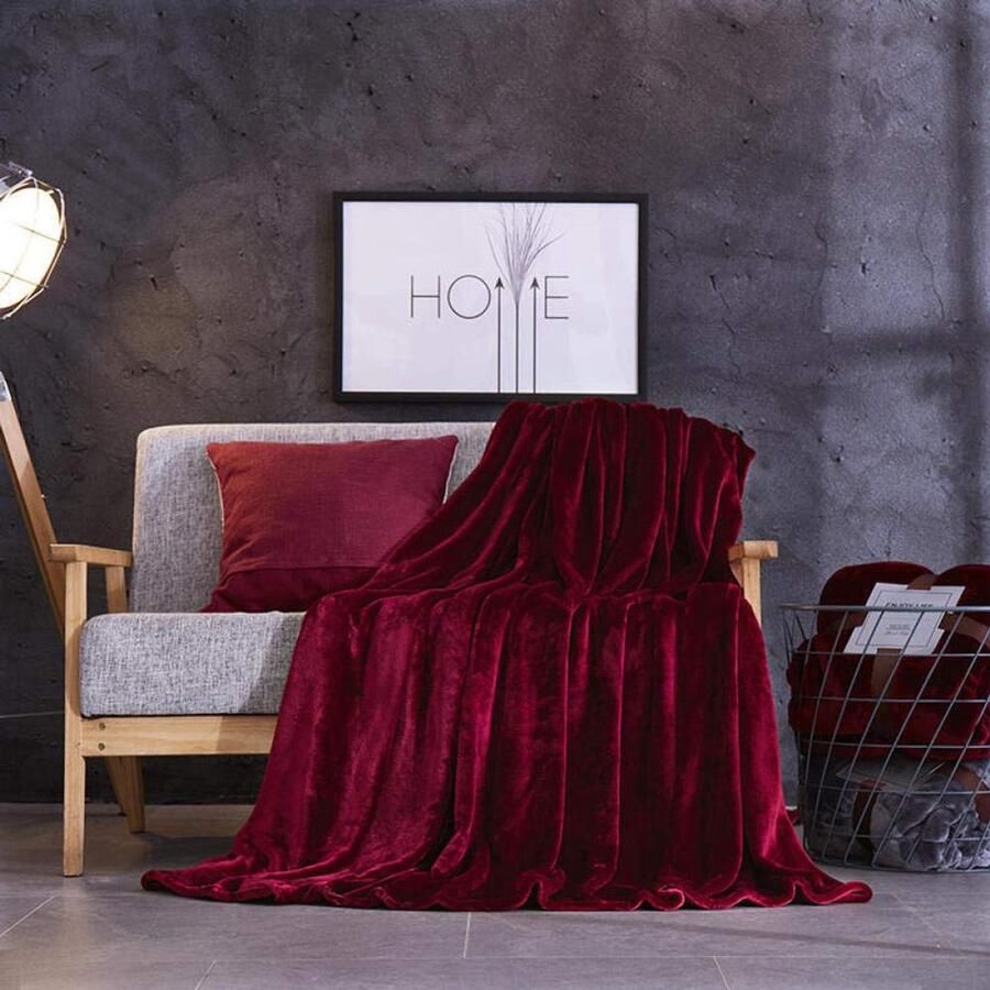 Fleece werpdekens Reisformaat Superzachte donzige warme stevige bedspreien voor bank Microfiber deken -7_1.0 * 1.5m
