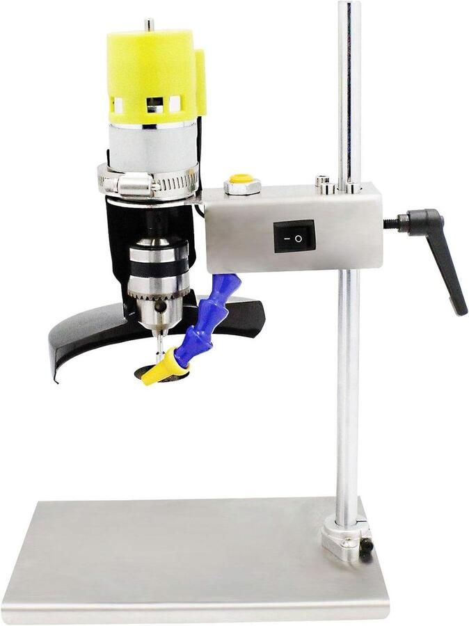 Fles Snijmachine Glazen Snijder Creatief Knutselen Verstelbare Snelheid 13x20x30 cm Zilver