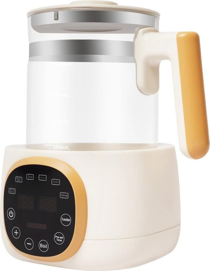 Flessenwarmer Baby Waterkoker Met Temperatuurinstelling 72uur Thermostaat Babylepelwarmer 1.3L Waterkoker