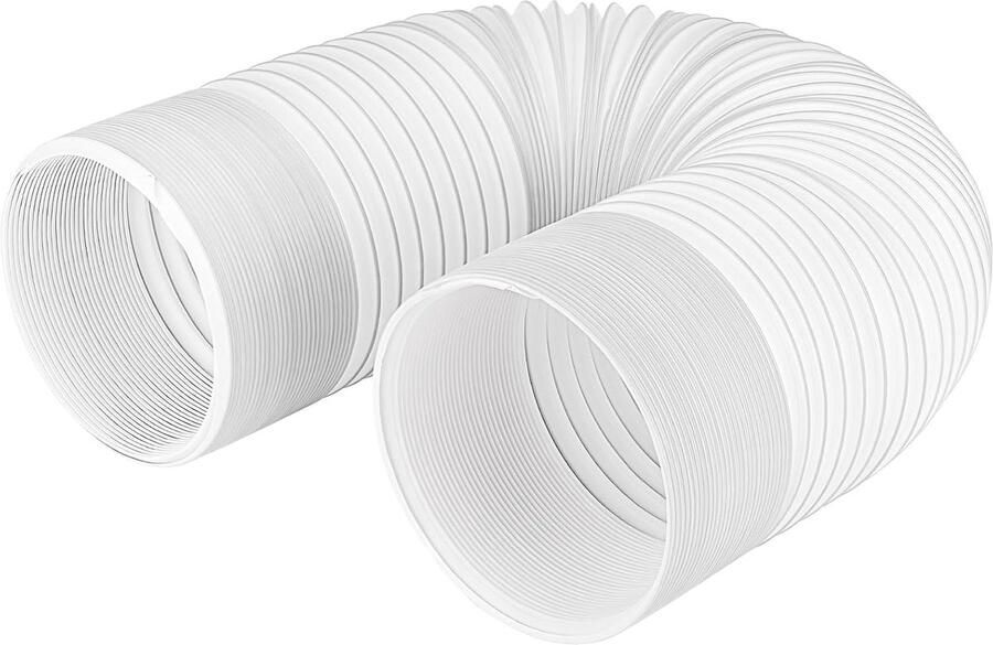 Flexibele airconditioningslang met een diameter van 150 mm geschikt voor airconditioners afzuigkappen wasdrogers en luchtontvochtigers Wit 2m