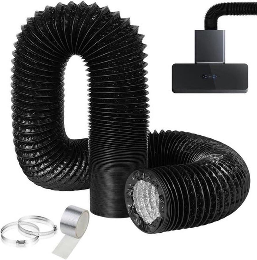 Flexibele aluminium slang 100 mm 5 meter ventilatieslang voor airconditioning droger afzuigkap