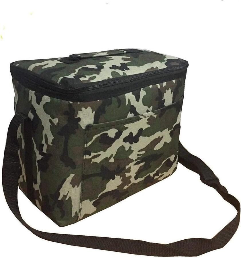 Flexibele draagbare koelkast 10 l koeltas thermale tas camping strand drinken legers camouflage