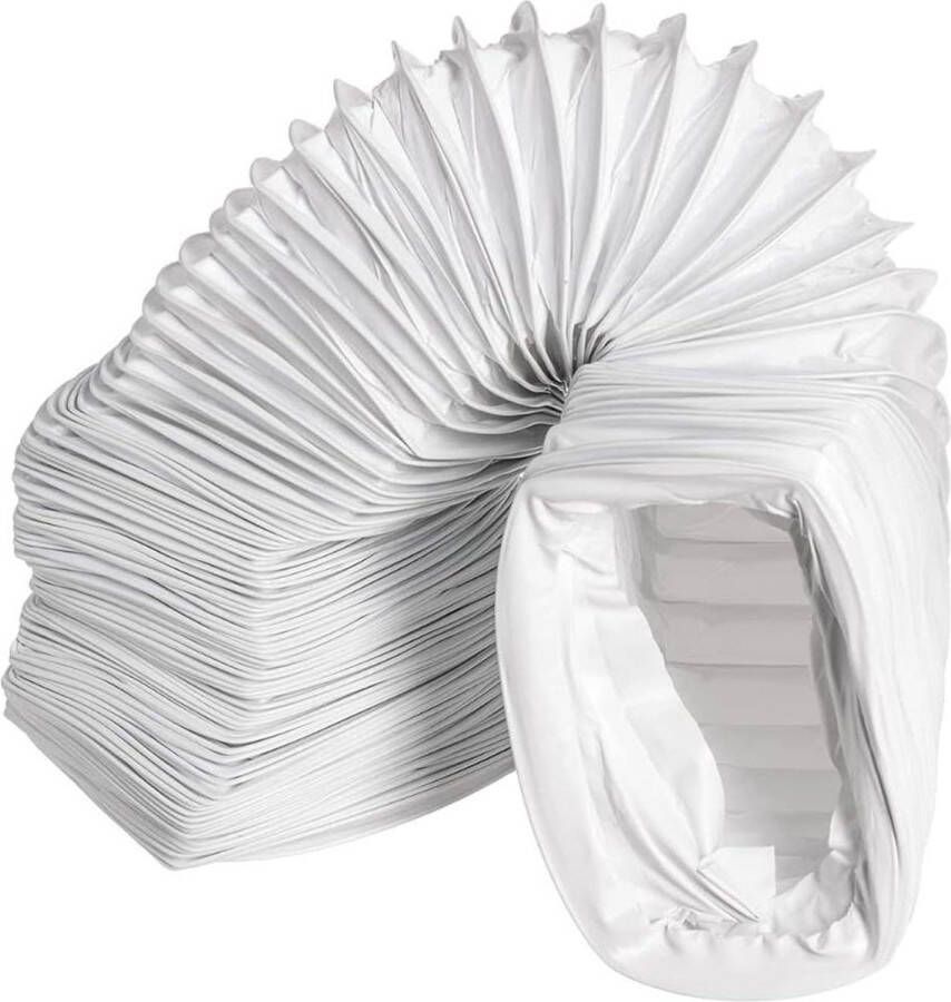 Flexibele PVC afvoerslang voor airconditioning afzuigkap droger 220 x 55 mm 6 meter